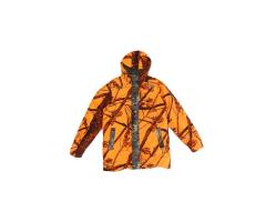 VESTE IMPERMEABLE CHAUDE 100 CAMO SOLOGNAC - CAMO FLUO OCCASION camo fluo