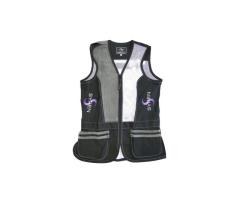 GILET DE TIR HOMME CAESAR GUERINI SYREN - BLACK & GREY - XXL - DROITIER OCCASION XXL - Droitier