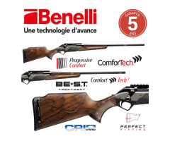 Carabine A Verrou Benelli Lupo BE.S.T. Bois Filetée - Calibre 308 Win Calibre 300 WM