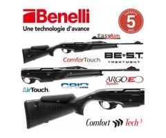 Carabine Benelli Argo Endurance BE.S.T Comfortech 3 Noire Filetée - Calibre 30-06 Sprg Calibre 9.3x6