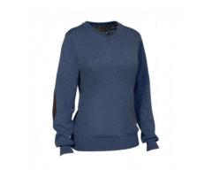 Pull Femme Club Interchasse Arthemis Bleu