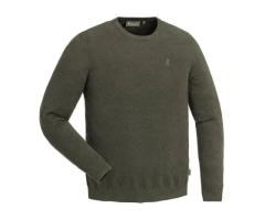 Pull Col Rond Coton Kaki Värnamo Pinewood