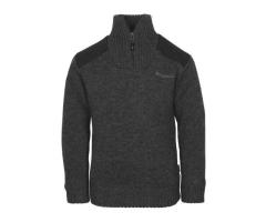 Pull Col Montant pour Enfant Gris Ouragan Pinewood