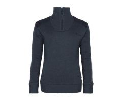 Pull Tricoté Demi-Zip Marine pour Femme Hurricane Pinewood