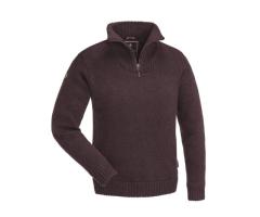 Pull Tricoté Demi-Zip Bordeaux pour Femme Hurricane Pinewood