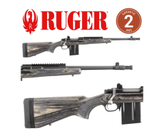 Carabine Ruger Scout Bronze 308 Win Avec Frein De Bouche Ase Utra Borelock - Calibre 308 Win