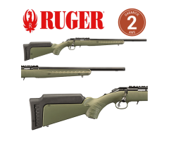Carabine Ruger American Rimfire OD Green 22LR Filetée - Calibre 22LR