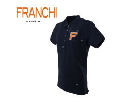 Polo Homme Franchi Bleu Et Orange - Taille XXL - 2